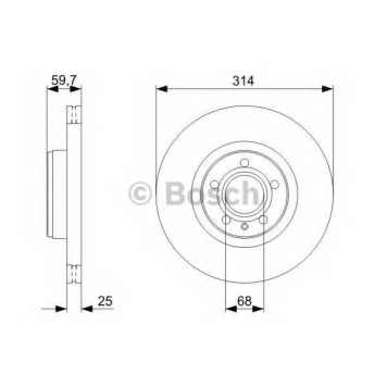 Тормозной диск BOSCH 0 986 479 301