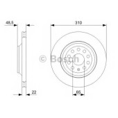 Тормозной диск BOSCH 0 986 479 303