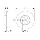 Тормозной диск BOSCH 0 986 479 307
