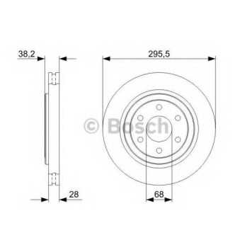 Тормозной диск BOSCH 0 986 479 356