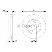 Тормозной диск BOSCH 0 986 479 364