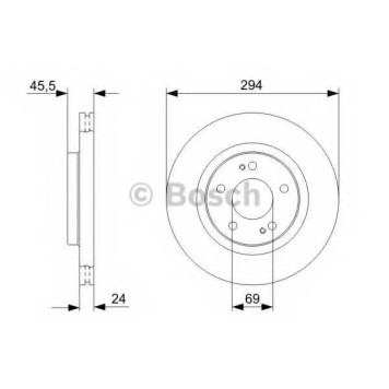 Тормозной диск BOSCH 0 986 479 372