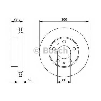 Тормозной диск BOSCH 0 986 479 315