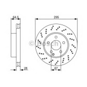 Тормозной диск BOSCH 0 986 479 331