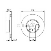 Тормозной диск BOSCH 0 986 479 381