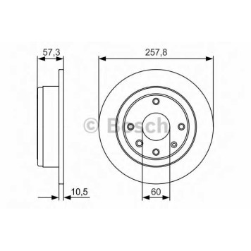 Тормозной диск BOSCH 0 986 479 985