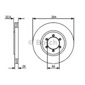 Тормозной диск BOSCH 0 986 479 416