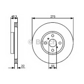 Тормозной диск BOSCH 0 986 479 431