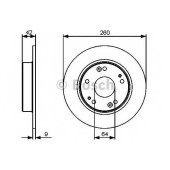 Тормозной диск BOSCH 0 986 479 451