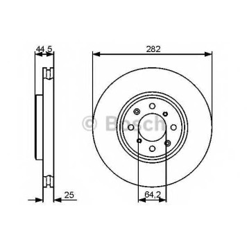 Тормозной диск BOSCH 0 986 479 476