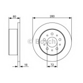 Тормозной диск BOSCH 0 986 479 399
