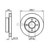 Тормозной диск BOSCH 0 986 478 148