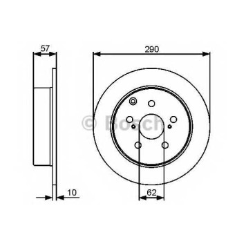 Тормозной диск BOSCH 0 986 479 448