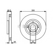 Тормозной диск BOSCH 0 986 479 454