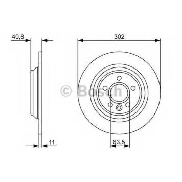 Тормозной диск BOSCH 0 986 479 397