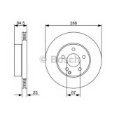 Тормозной диск BOSCH 0 986 479 406