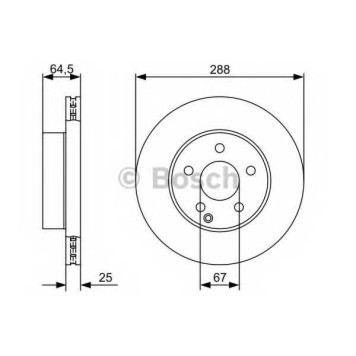 Тормозной диск BOSCH 0 986 479 406