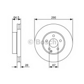 Тормозной диск BOSCH 0 986 479 407