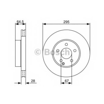 Тормозной диск BOSCH 0 986 479 407