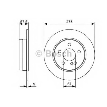 Тормозной диск BOSCH 0 986 479 409