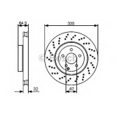 Тормозной диск BOSCH 0 986 479 413