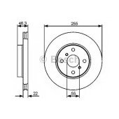 Тормозной диск BOSCH 0 986 479 430