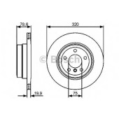Тормозной диск BOSCH 0 986 479 442