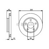 Тормозной диск BOSCH 0 986 479 463