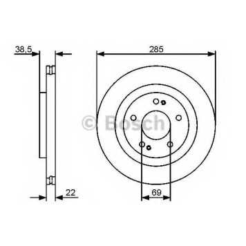 Тормозной диск BOSCH 0 986 479 470