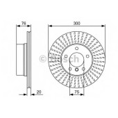 Тормозной диск BOSCH 0 986 479 497