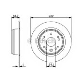 Тормозной диск BOSCH 0 986 479 505