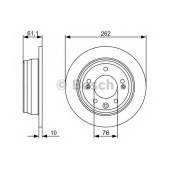Тормозной диск BOSCH 0 986 479 508