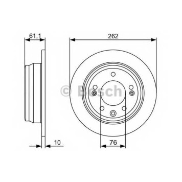 Тормозной диск BOSCH 0 986 479 508