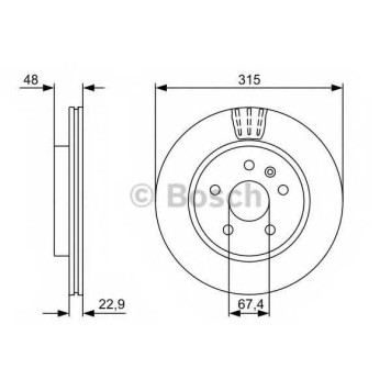 Тормозной диск BOSCH 0 986 479 514