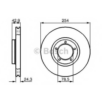 Тормозной диск BOSCH 0 986 478 160