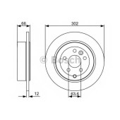 Тормозной диск BOSCH 0 986 479 518