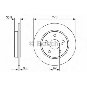 Тормозной диск BOSCH 0 986 479 519