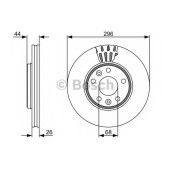 Тормозной диск BOSCH 0 986 479 551