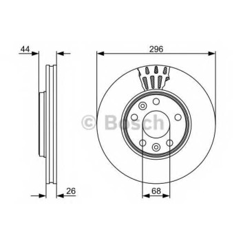 Тормозной диск BOSCH 0 986 479 551
