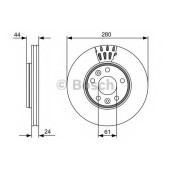 Тормозной диск BOSCH 0 986 479 555