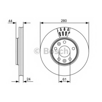 Тормозной диск BOSCH 0 986 479 555
