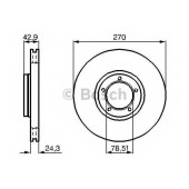 Тормозной диск BOSCH 0 986 478 166