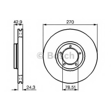 Тормозной диск BOSCH 0 986 478 166