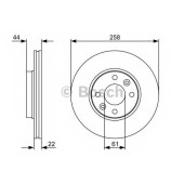 Тормозной диск BOSCH 0 986 479 556