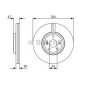 Тормозной диск BOSCH 0 986 479 565