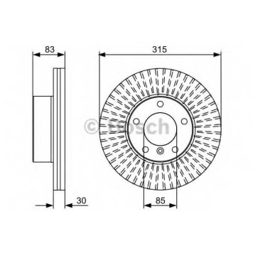 Тормозной диск BOSCH 0 986 479 568