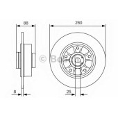 Тормозной диск BOSCH 0 986 479 575