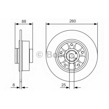 Тормозной диск BOSCH 0 986 479 575