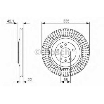 Тормозной диск BOSCH 0 986 479 591