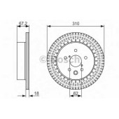 Тормозной диск BOSCH 0 986 479 615